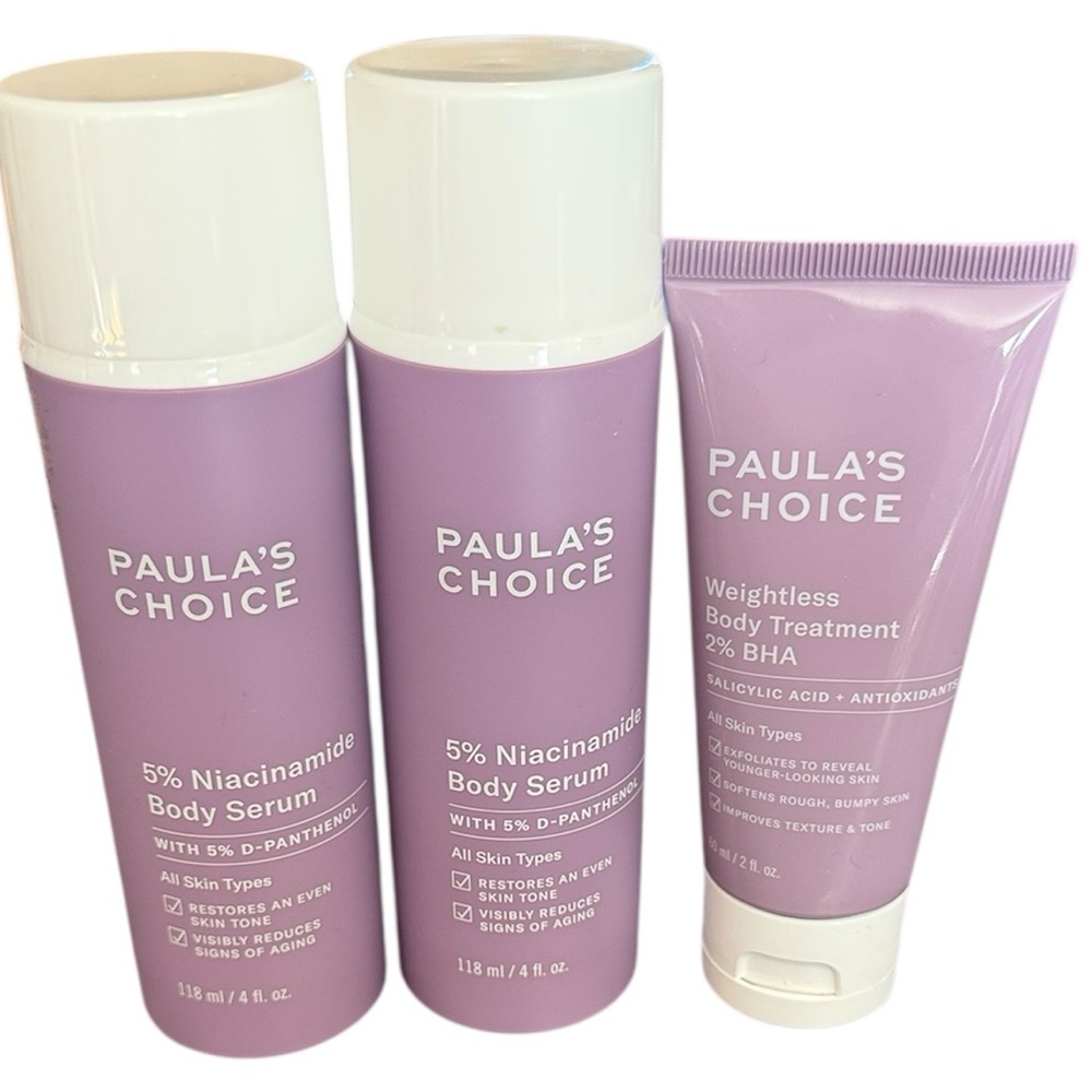 Paula’s Choice Body Serums and Weightless Body Treatment
